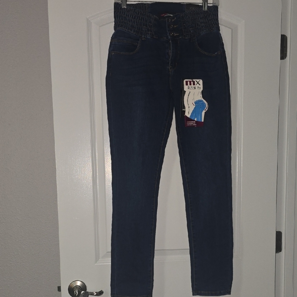Mi High Rise Women's Jeans in Deep Blue